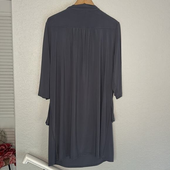 NEW Tiana B Cocktail Dress Embellished Grey Silver Stones Stretch Jacket Overlay - Picture 10 of 10